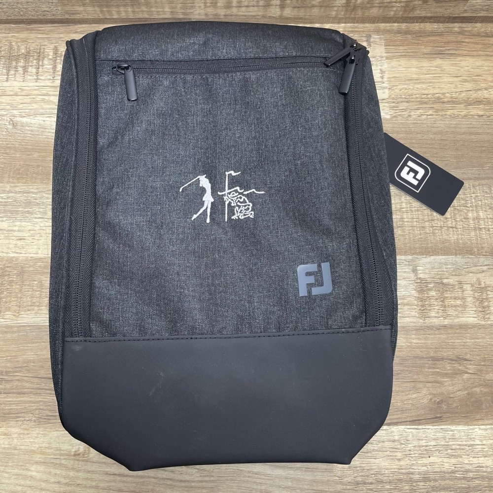 FootJoy Deluxe Shoe Bag Charcoal Grey Golf Footwear Carrier New 31540 Womens FJ